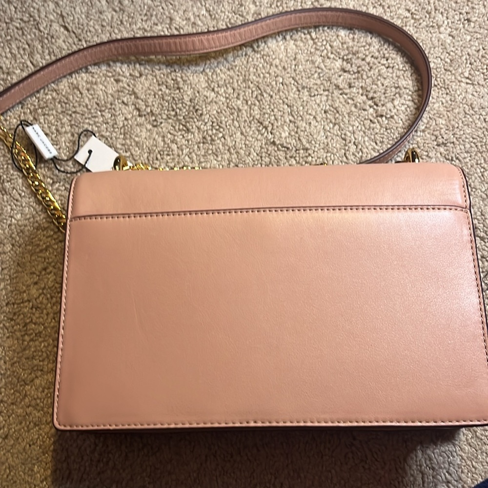 Marc Jacob’s Pink rose large crossbody gold chain designer with gift bag leather - Picture 14 of 16